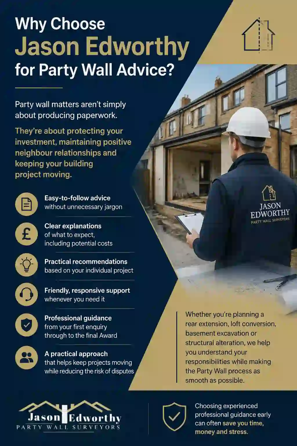 Why Choose Jason Edworthy for Party Wall Advice Thorne?